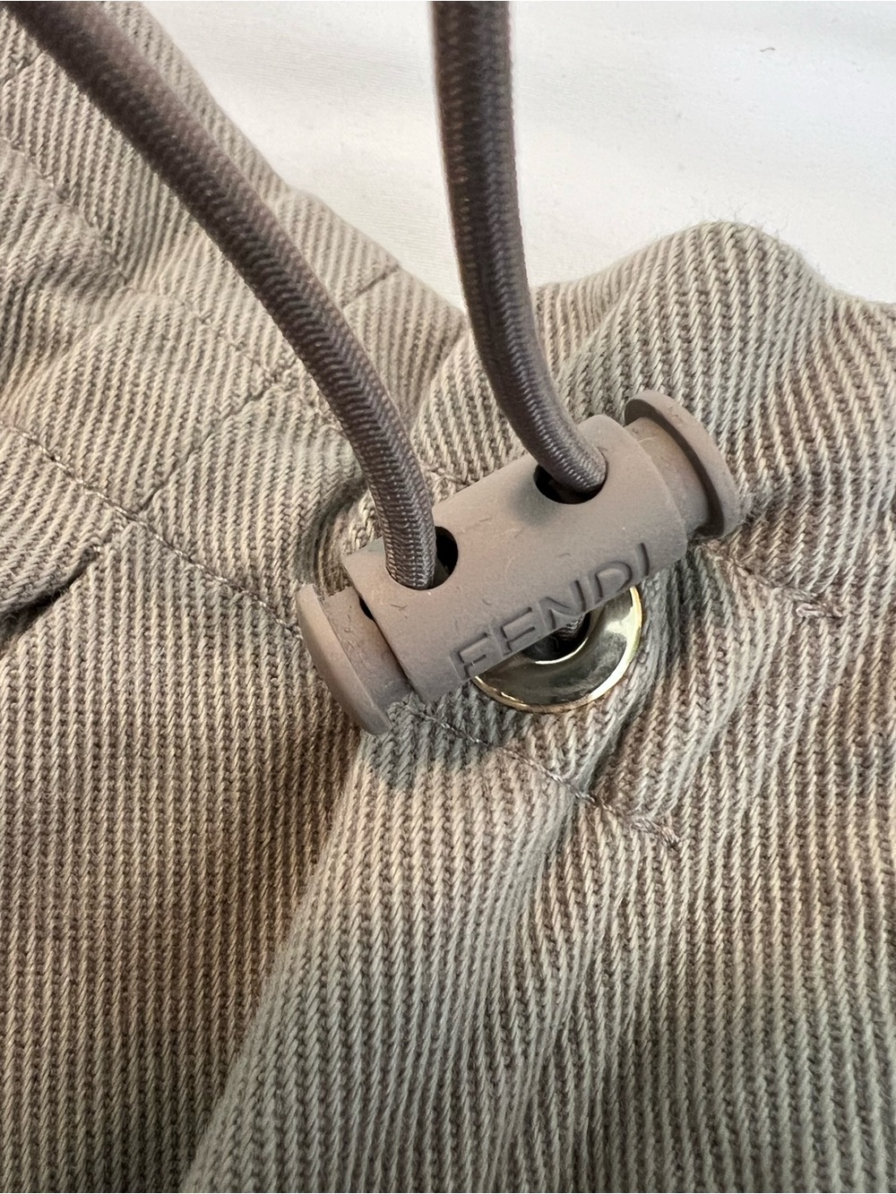 Fendi FF Pocket Utility Mini Skirt IT 40 US 4 Khaki Cotton Made in Italy - Picture 6 of 8